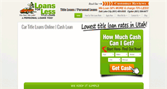 Desktop Screenshot of easytitleloansutah.com